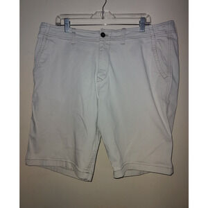 Lucky Brand Mens Shorts Size 38 Twill Chino 9" Saturday Stretch Pockets Beige
